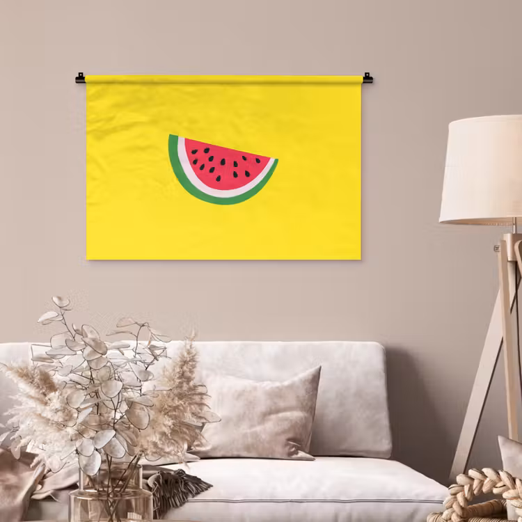 Tenture murale - Fruit - Pastèque - Jaune — 2