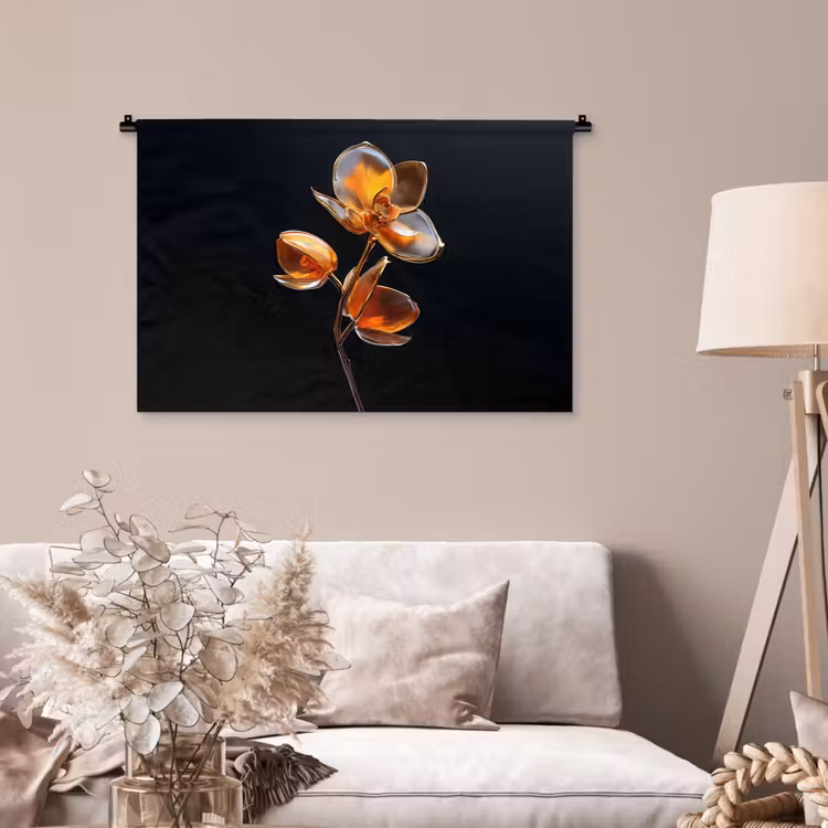 Tenture murale - Fleur - Orchidée - Orange — 2
