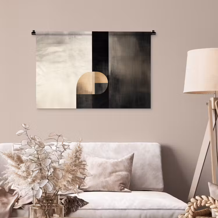 Tenture murale - Formes - Moderne - Noir — 2