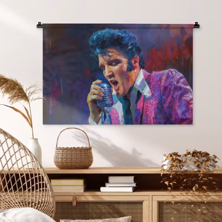 Tenture murale - Expressive - Microphone - Violet — 4