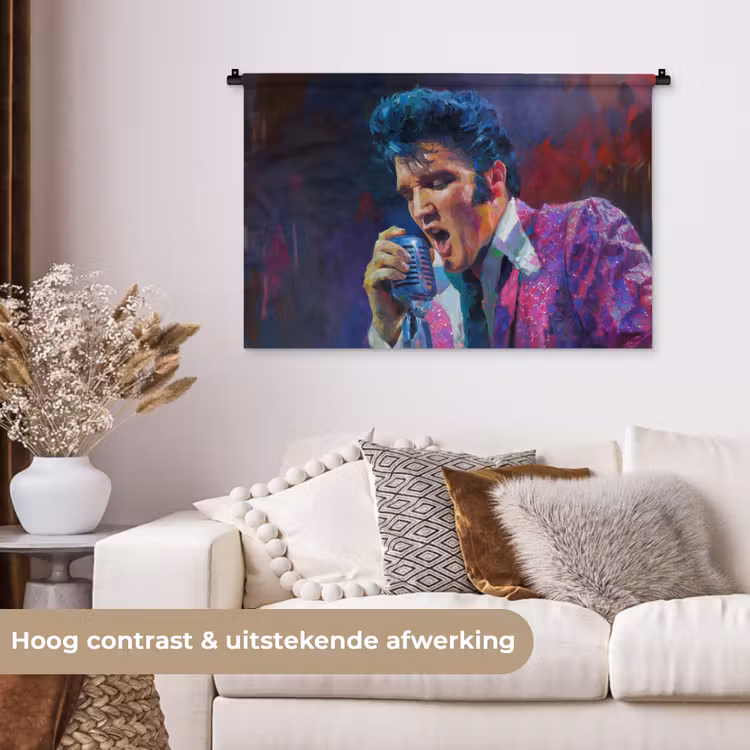 Tenture murale - Expressive - Microphone - Violet — 5