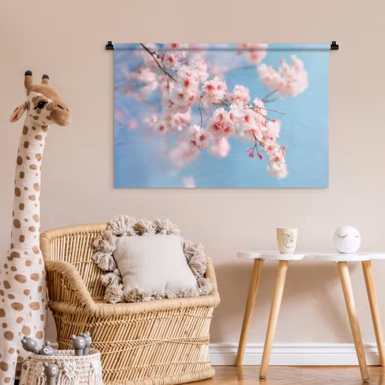 Tenture murale - Branches - Fleurs - Rose — 6