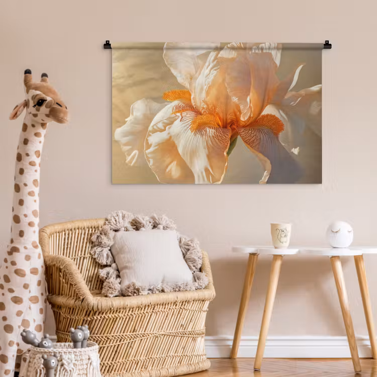 Tenture murale - Gros plan - Orange - Iris — 6