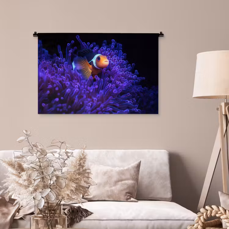 Tenture murale - Corail - Poisson - Orange - Mer — 2