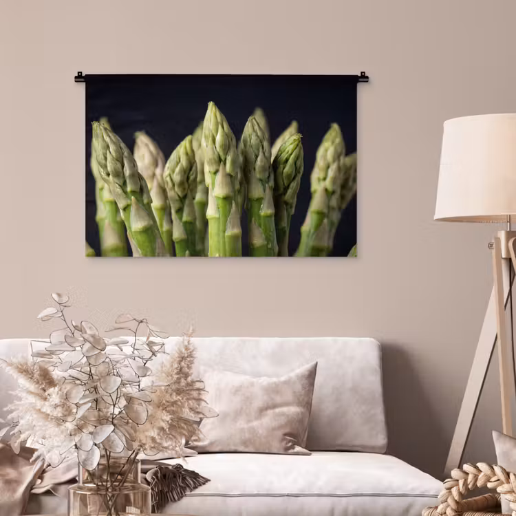 Tenture murale - Asperges - Vertes - Noires — 2