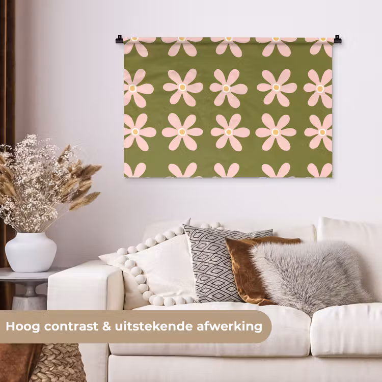 Tenture murale - Fleur - Moderne - Vert — 5