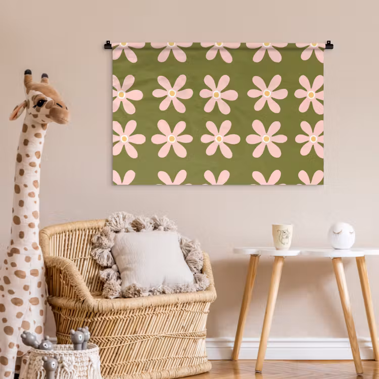Tenture murale - Fleur - Moderne - Vert — 6