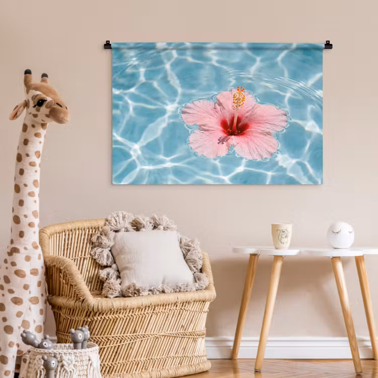 Tenture murale - Hibiscus - Eau - Rose — 6