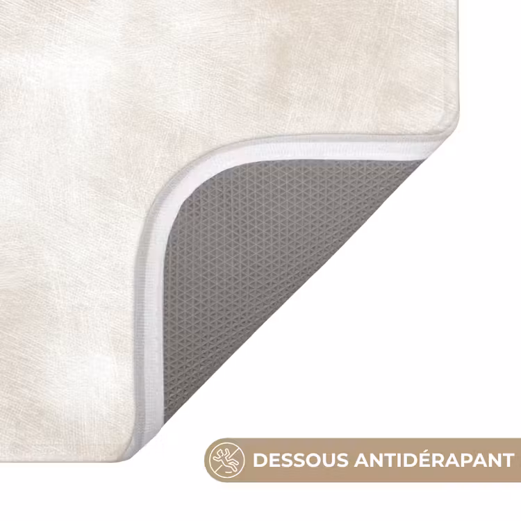 Tapis de toilettes - Subtil - Texture - Beige — 3