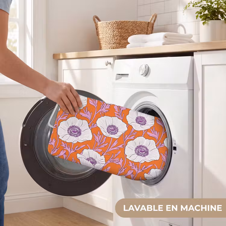 Tapis de toilettes - Fleurs - Graphique - Orange — 5