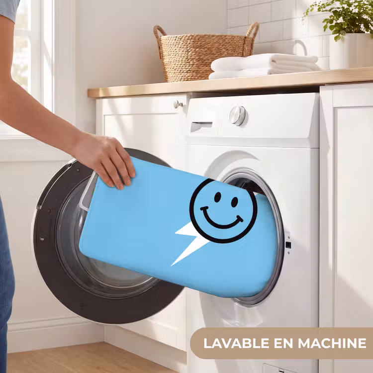 Tapis de toilettes - Smiley - Bleu - Eclair — 5