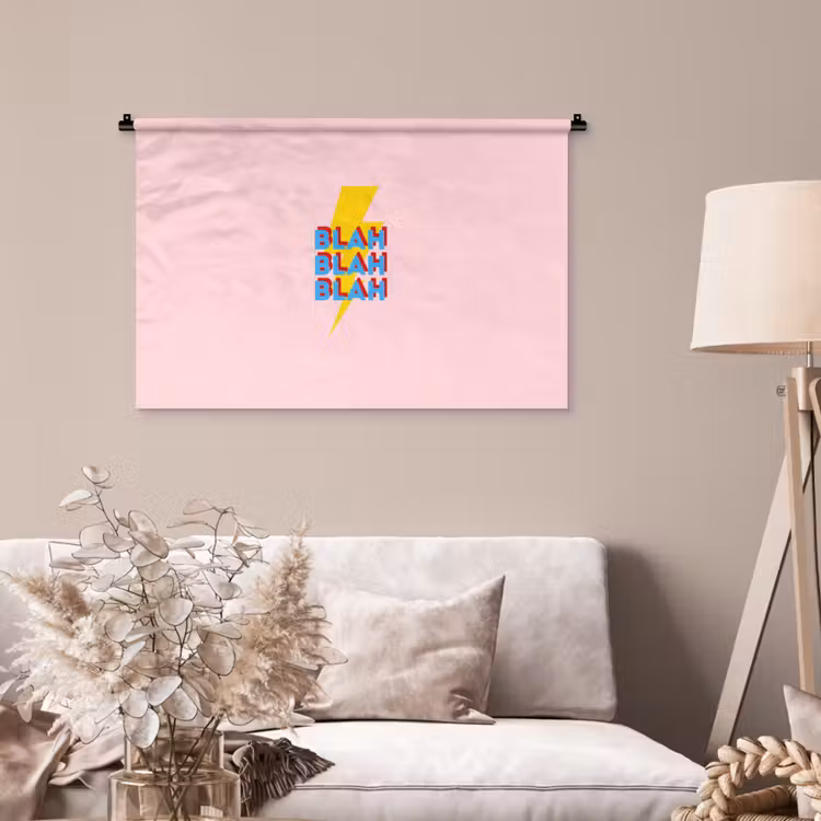 Tenture murale - Blah - Eclair - Rose — 2