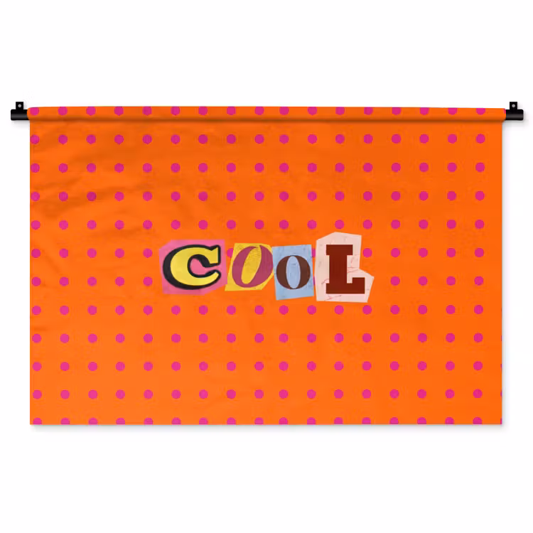 Tenture murale - Cool - Dots - Orange — 1