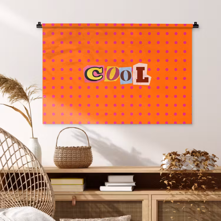 Tenture murale - Cool - Dots - Orange — 4
