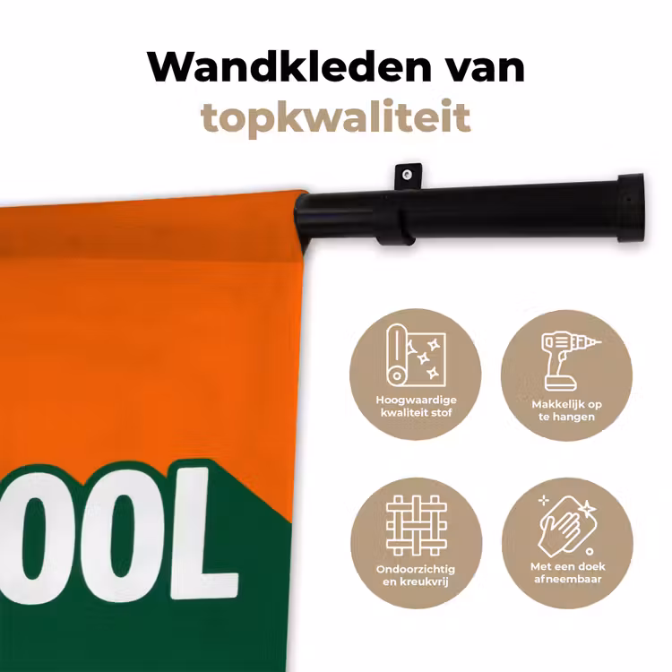 Tenture murale - Cool - Orange - Vert — 3