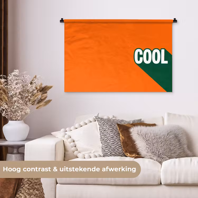 Tenture murale - Cool - Orange - Vert — 5