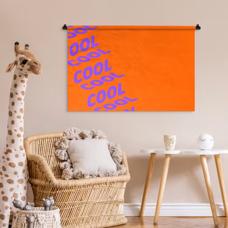 Tenture murale - Cool - Violet - Orange — 6