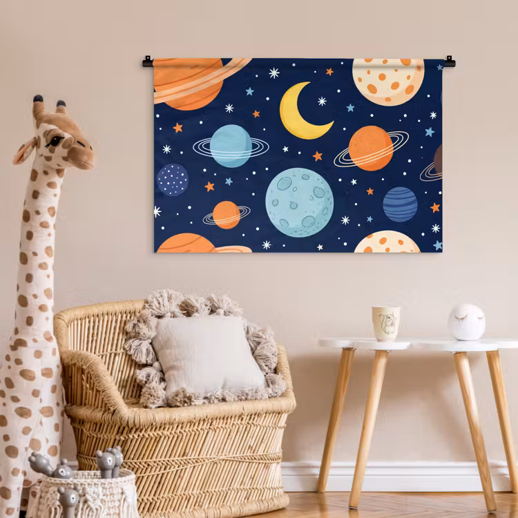 Tenture murale - Espace - Planètes - Colorées — 6