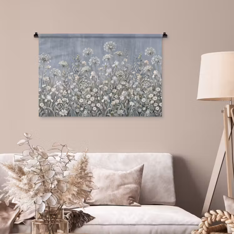 Tenture murale - Fleurs - Botanique - Bleu — 2