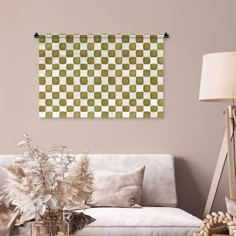 Tenture murale - Échecs - Motif - Vert — 2