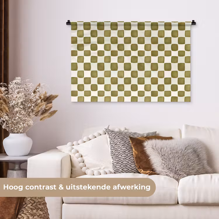 Tenture murale - Échecs - Motif - Vert — 5