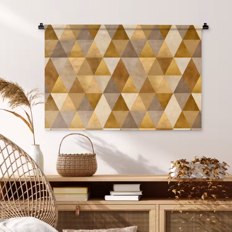 Tenture murale - Géométrique - Triangle - Or — 4