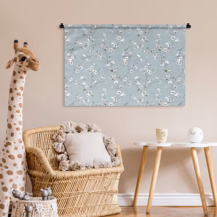 Tenture murale - Classique - Fleurs - Bleu — 6