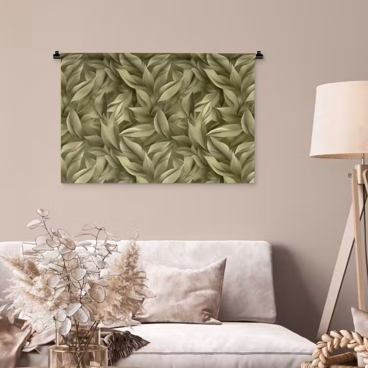 Tenture murale - Feuilles - Moderne - Vert — 2