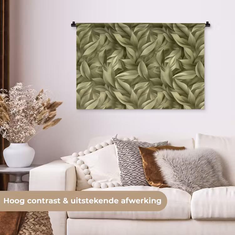 Tenture murale - Feuilles - Moderne - Vert — 5