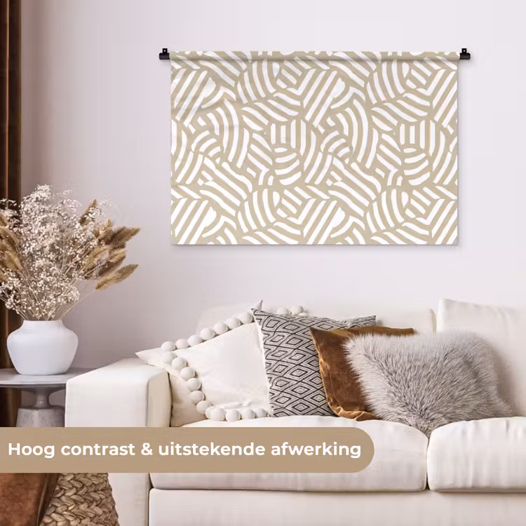 Tenture murale - Abstrait - Moderne - Beige — 5