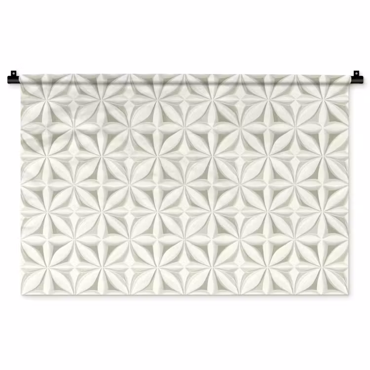 Tenture murale - Abstrait - Texture - Gris - Blanc — 1