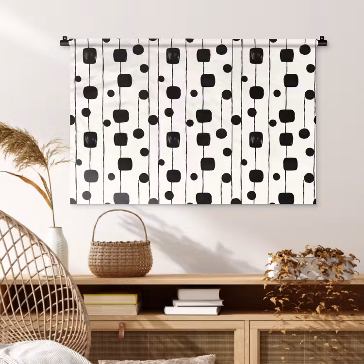Tenture murale - Graphique - Moderne - Noir — 4