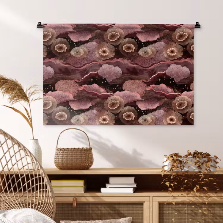 Tenture murale - Corail - Bio - Rose — 4