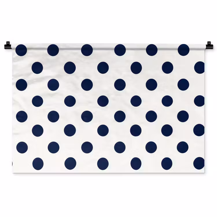 Tenture murale - Classique - Points - Bleu — 1