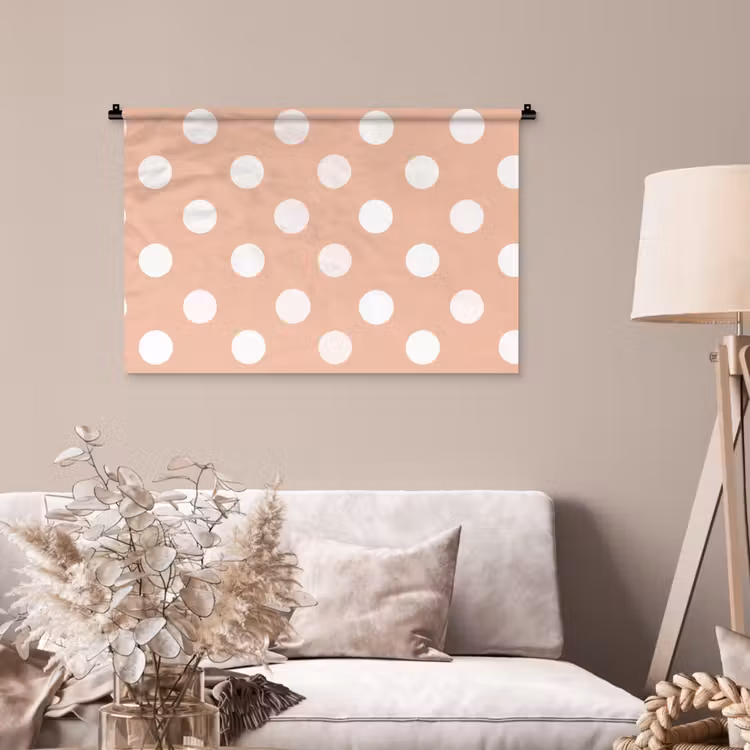Tenture murale - Classique - Polka - Peach — 2