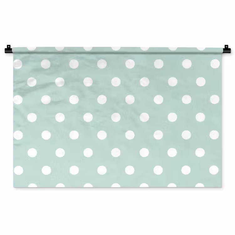Tenture murale - Classique - Polka - Vert — 1