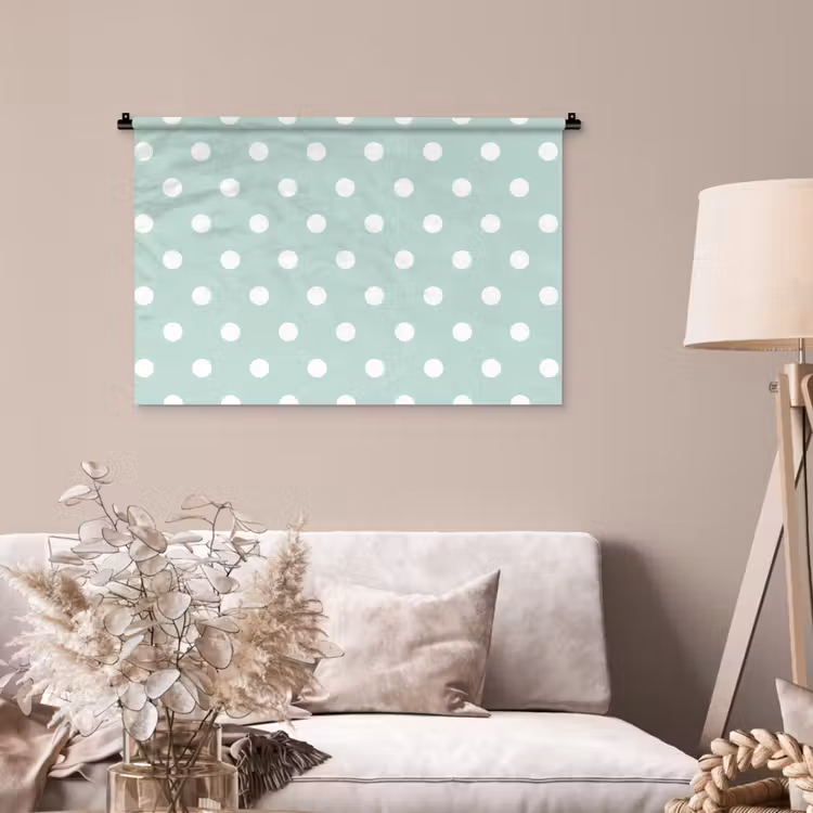 Tenture murale - Classique - Polka - Vert — 2