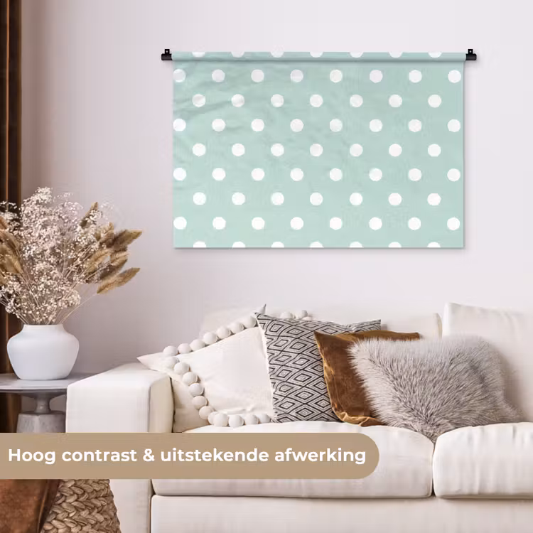 Tenture murale - Classique - Polka - Vert — 5