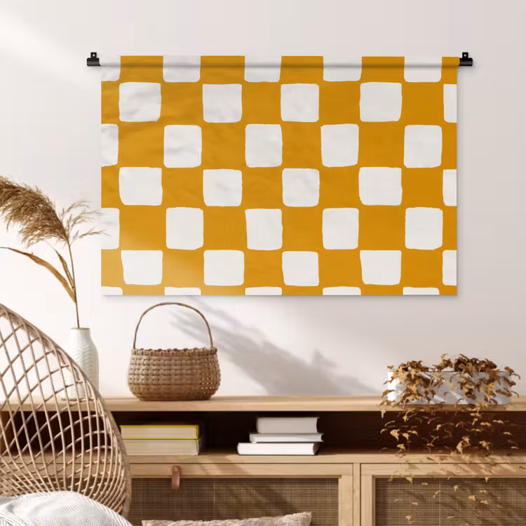 Tenture murale - Graphique - Motif - Ocre — 4
