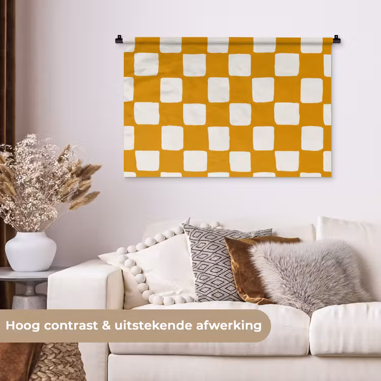 Tenture murale - Graphique - Motif - Ocre — 5