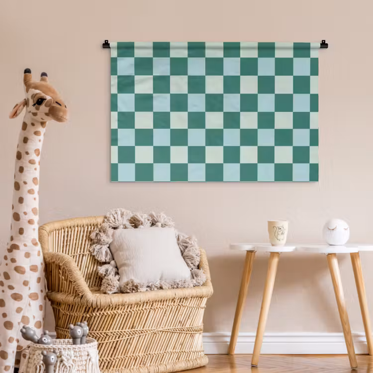 Tenture murale - Échecs - Classique - Vert — 6