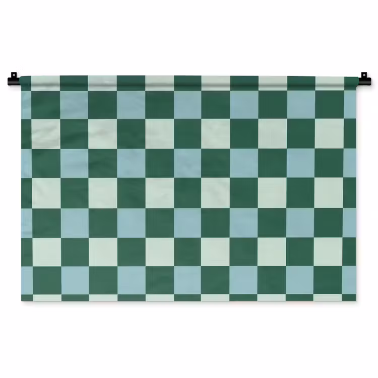 Tenture murale - Échiquier - Classic - Vert — 1