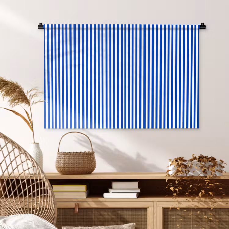 Tenture murale - Classique - Rayures - Bleu — 4