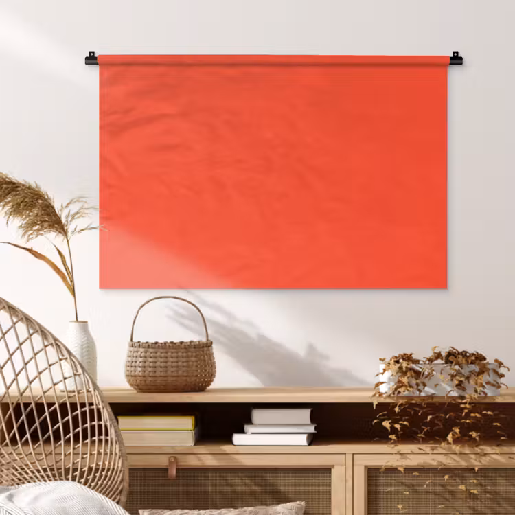 Tenture murale - Brûlé - Corail - Orange — 4