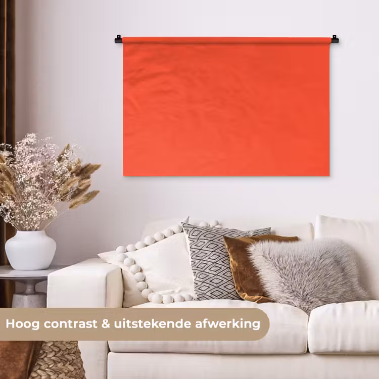 Tenture murale - Brûlé - Corail - Orange — 5