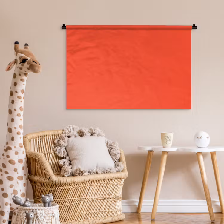 Tenture murale - Brûlé - Corail - Orange — 6