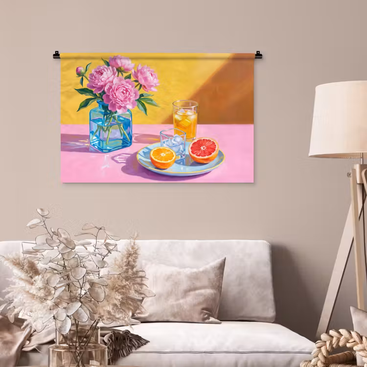 Tenture murale - Fleurs - Rose - Moderne — 2