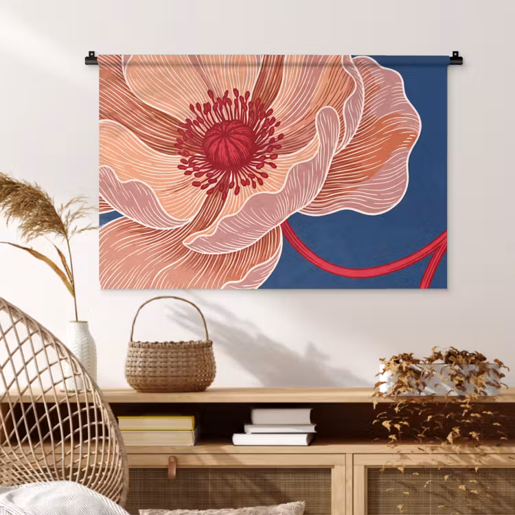 Tenture murale - Fleurs - Moderne - Abstrait — 4