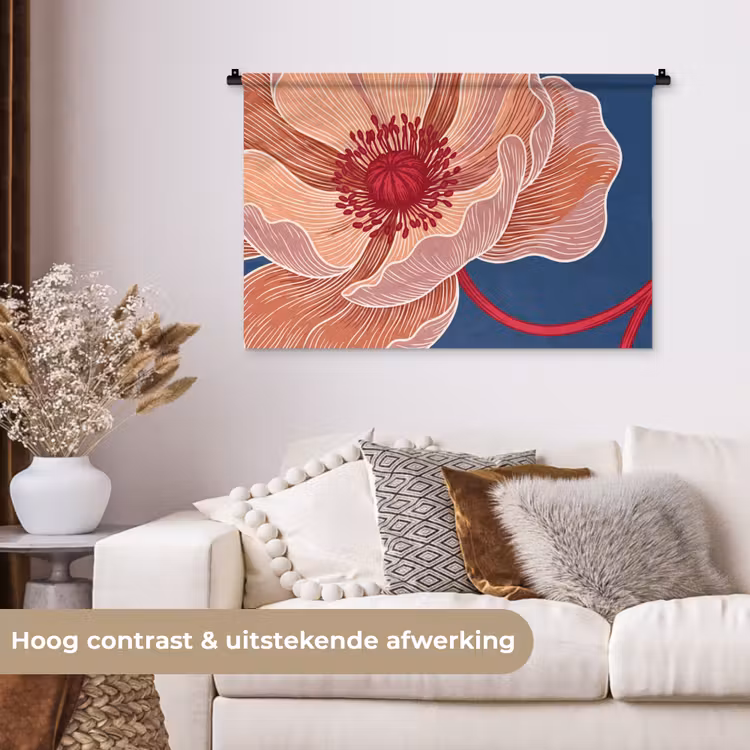 Tenture murale - Fleurs - Moderne - Abstrait — 5