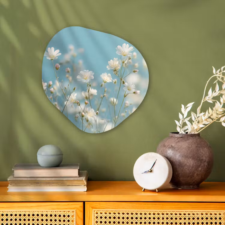 Forme organique - Forex - Tiges - Fleurs - Air - Blanc — 2
